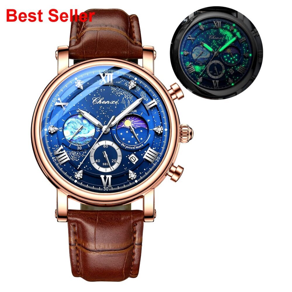 Men's Classic Multifunctional Military Sports Analog Watch Waterproof Luminous
